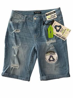 NEW! D. Jeans Vintage Denim High Waist Bermuda Women's Jean Shorts 6